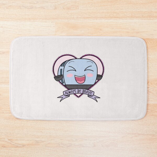 Item preview, Always Be Brave Toaster - Cute Kawaii Heart Smiling Appliance designed and sold by ChristelCondie1.