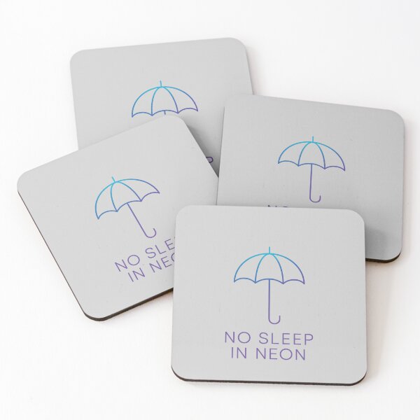 Item preview, No Sleep in Neon – Cyber Rain Aesthetic designed and sold by MarCinu Art.