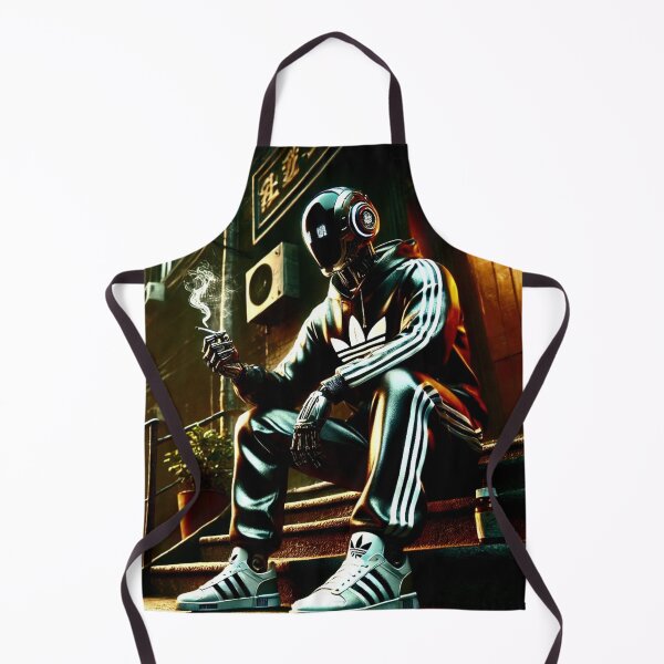 Item preview, Robot smokes a cigarette wearing an adidas tracksuit designed and sold by Shem photo .