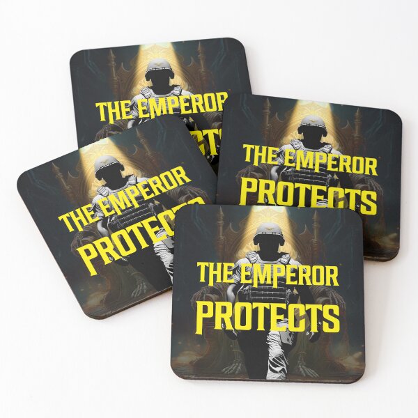 Item preview, The Emperor Protects – Imperial Guard Warhammer 40K Parody Design - Yellow designed and sold by Splyntpop.