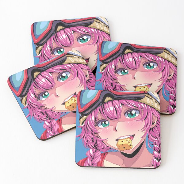 Item preview, 90's Anime Girl Eating Cheese – Retro Manga Portrait designed and sold by AirForceTuan.