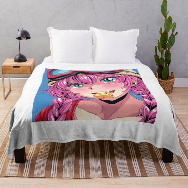 Item preview, 90's Anime Girl Eating Cheese – Retro Manga Portrait designed and sold by AirForceTuan.
