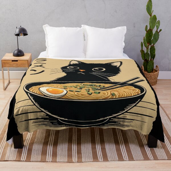 Item preview, Cat eating ramen designed and sold by BrownHorse90s.