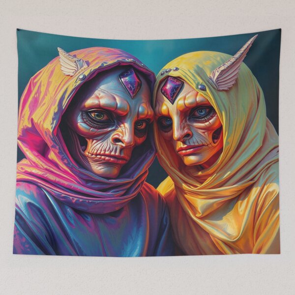 Item preview, Alien Twins – Between galaxies, secrets and galactic style designed and sold by FotoworldEdel.