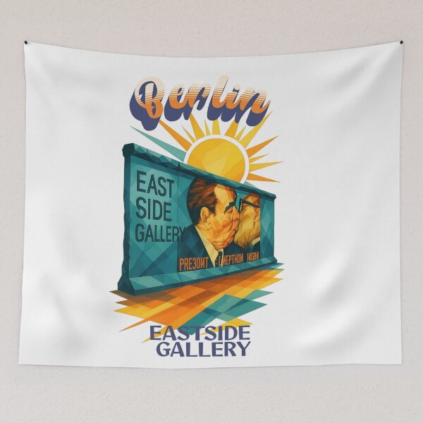 Item preview, Berlin - EAST-SIDE GALLERY - Urban Retro Dreams designed and sold by Earth Celebration Designs.