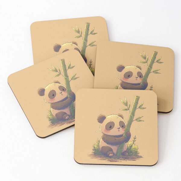 Artikelvorschau, Cute panda with bamboo entworfen und verkauft von TaverneKuna.