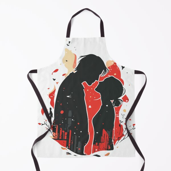 Item preview, Romantic Couple Silhouette – Dark Romance Love Art designed and sold by Moss and Moon Studio.