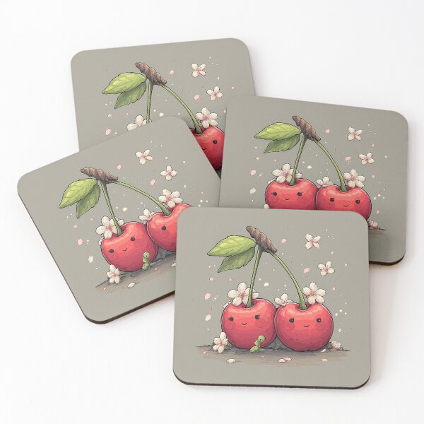 Item preview, Cute smiling cherries designed and sold by TaverneKuna.