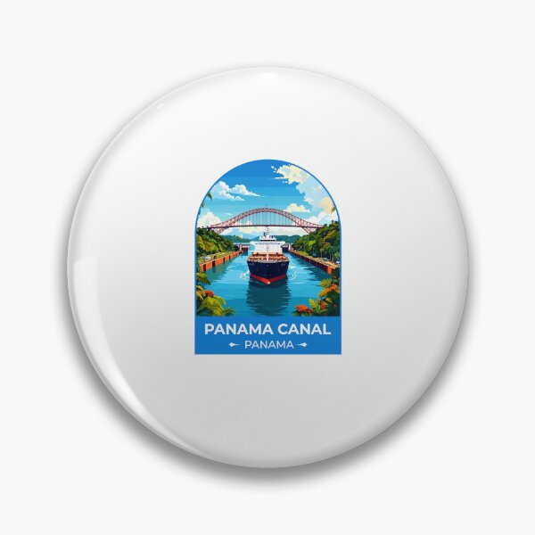 Item preview, Panama Canal Sticker  designed and sold by TulipaGraphics.