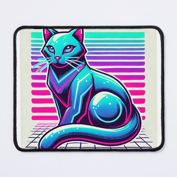Item preview, Retro Vaporwave Neon Cat Aesthetic designed and sold by Marchica.
