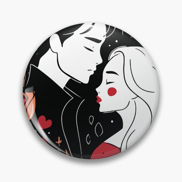Item preview, Romantic Couple Silhouette – Dark Romance Love Art designed and sold by Moss and Moon Studio.