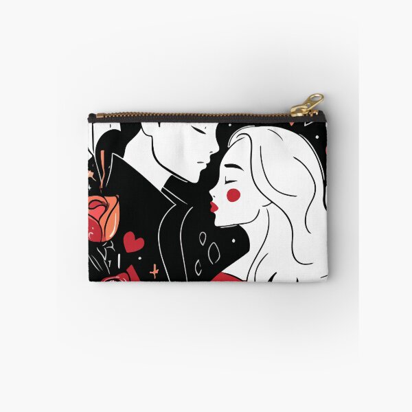 Item preview, Romantic Couple Silhouette – Dark Romance Love Art designed and sold by Moss and Moon Studio.