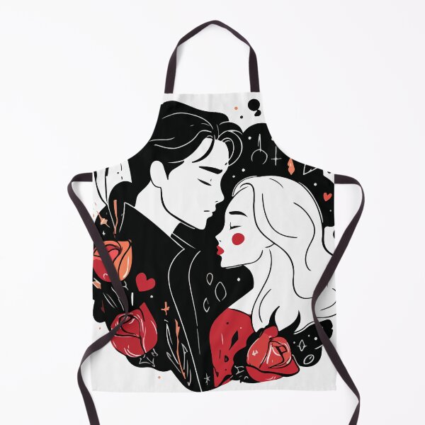 Item preview, Romantic Couple Silhouette – Dark Romance Love Art designed and sold by Moss and Moon Studio.