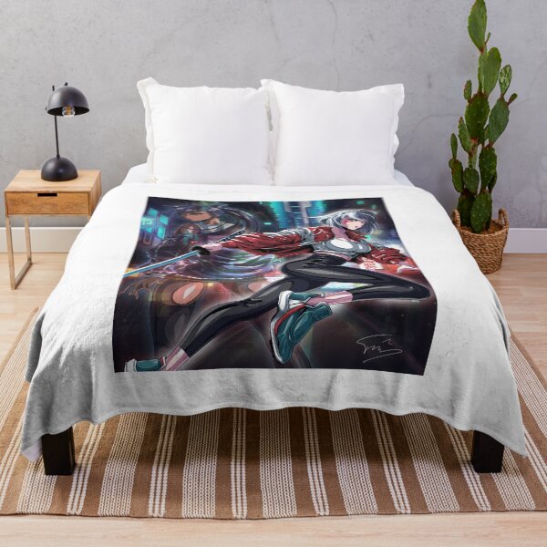 Item preview, Azuki-Inspired Anime Art – Two Samurai Women in a Chinese Alley designed and sold by AirForceTuan.