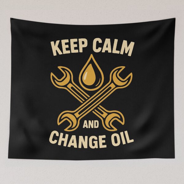 Item preview, Keep Calm And Change Oil Garage Mechanic Funny designed and sold by LuminOrb.