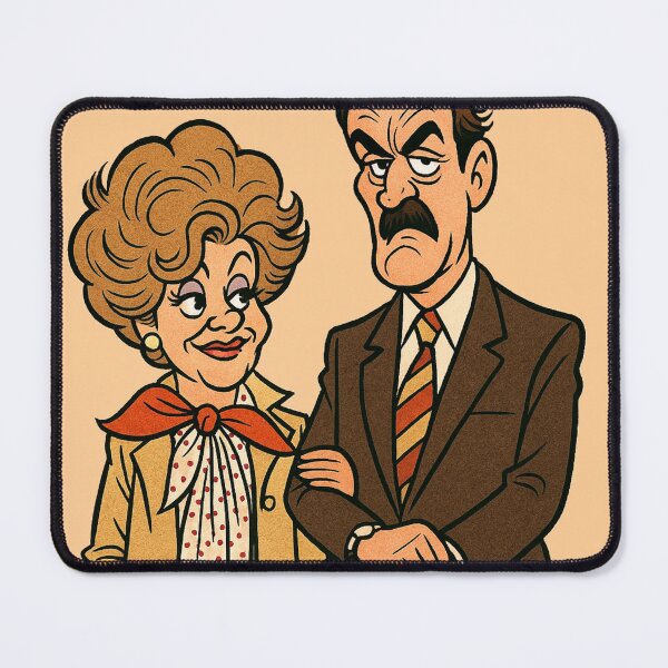 Item preview, Sitcom Legends: Basil & Sybil from Fawlty Towers designed and sold by halibutgoatramb.