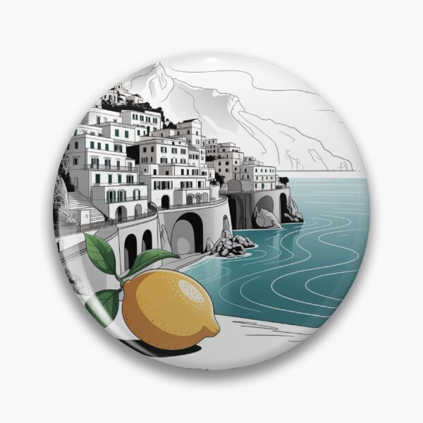 Item preview, Amalfi Coast Minimalist Line Art Poster designed and sold by Timeless Design.