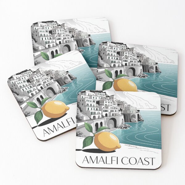 Item preview, Amalfi Coast Minimalist Line Art Poster designed and sold by Timeless Design.
