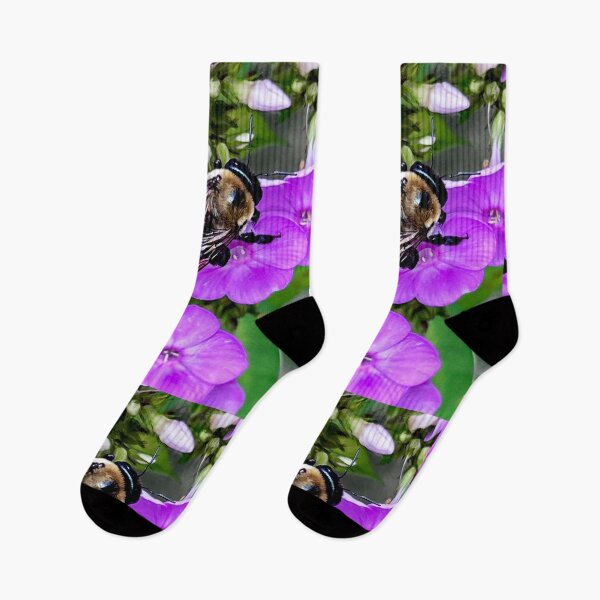Item preview, Bumble Bee on Purple Phlox Photo designed and sold by Sharon Schwalbe.
