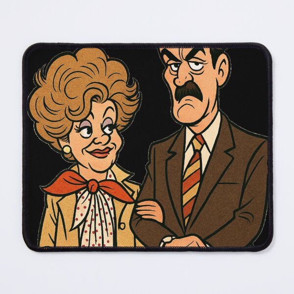 Item preview, Sitcom Legends: Basil & Sybil from Fawlty Towers designed and sold by halibutgoatramb.