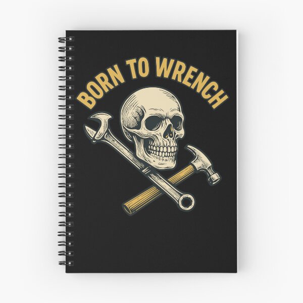 Item preview, Born To Wrench Skull Mechanic Funny Garage designed and sold by LuminOrb.