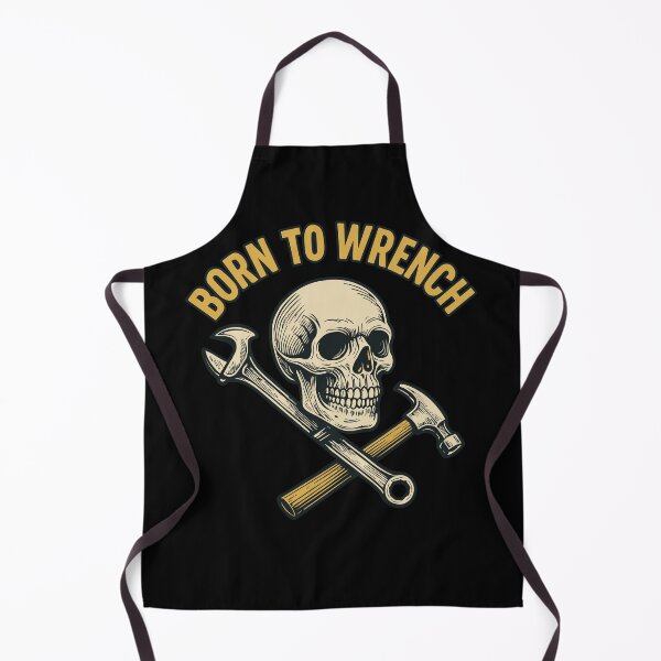 Item preview, Born To Wrench Skull Mechanic Funny Garage designed and sold by LuminOrb.