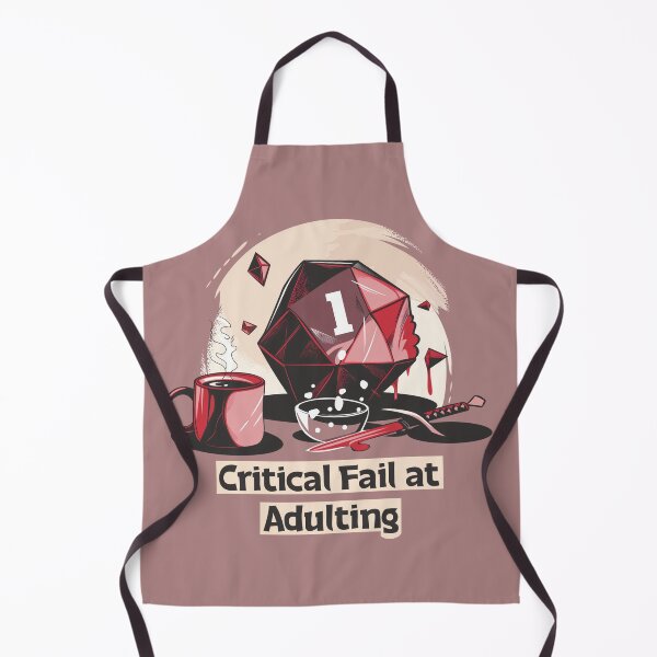 Item preview, Critical Fail at Adulting — Funny RPG Dice Meme Design designed and sold by 404Foundry.