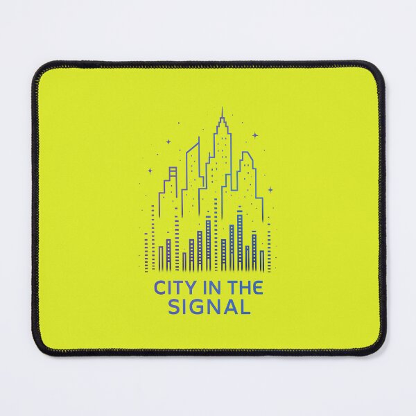 Item preview, City in the Signal – Neon Skyline Equalizer designed and sold by MarCinu Art.