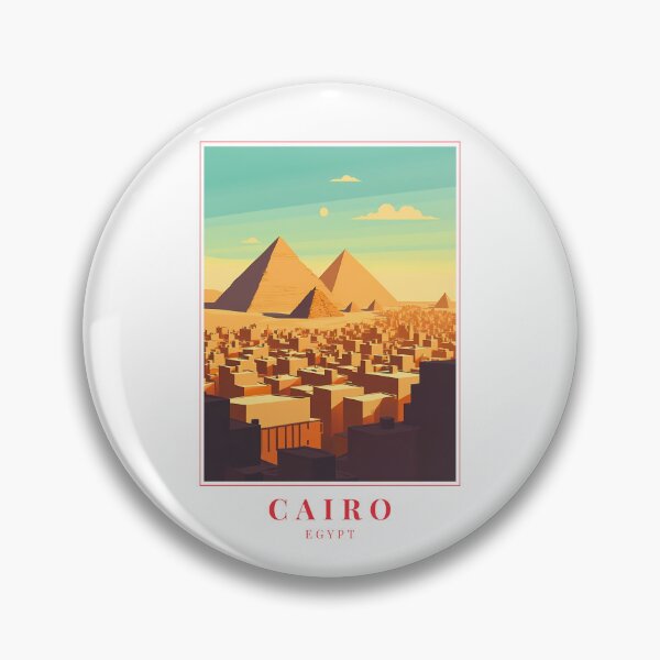 Item preview, Cairo Egypt Illustration – Ancient Majesty and Urban Rhythm designed and sold by MapMyMiles.