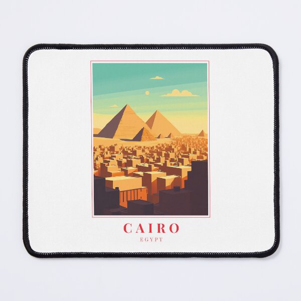 Item preview, Cairo Egypt Illustration – Ancient Majesty and Urban Rhythm designed and sold by MapMyMiles.