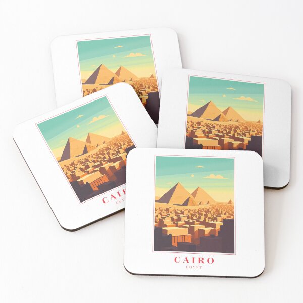 Item preview, Cairo Egypt Illustration – Ancient Majesty and Urban Rhythm designed and sold by MapMyMiles.