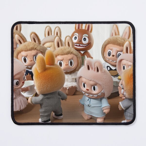 Item preview, Cute Bunny-Eared Creatures – Kawaii Tea Party Toy Characters designed and sold by NyghtowlStudio.
