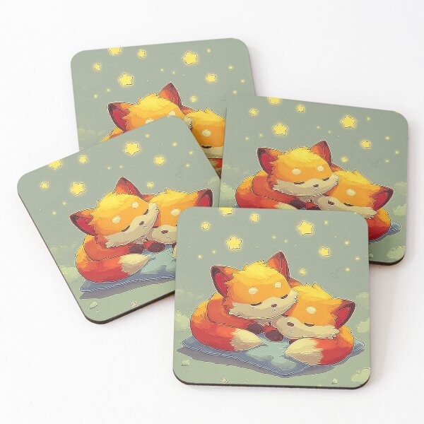 Item preview, Two small sleeping foxes designed and sold by TaverneKuna.