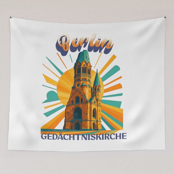 Item preview, Berlin - Memorial Church - Urban Retro Dreams designed and sold by Earth Celebration Designs.