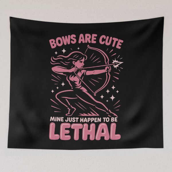 Item preview, Bows Are Cute Mine Happen Lethal Archery designed and sold by LuminOrb.
