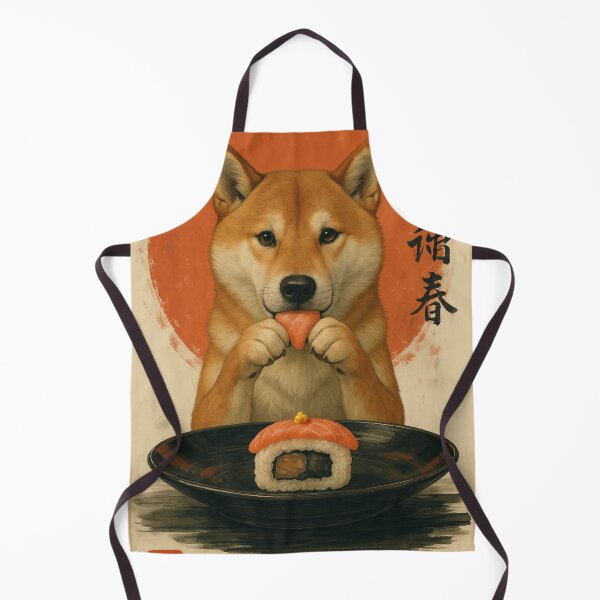 Item preview, Shiba Inu Sushi – Japanese Style Dog Illustration designed and sold by LAPAQ.