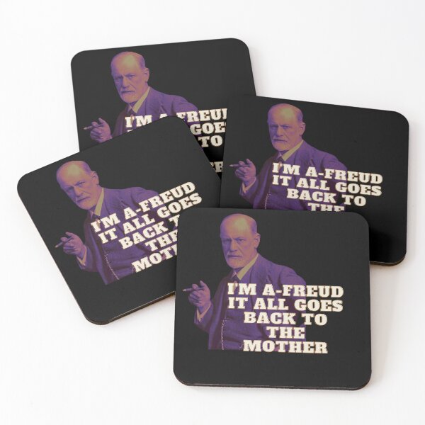 Item preview, "I'm A-Freud, It All Goes Back to the Mother" – Funny Freud T-Shirt designed and sold by Overthinkers Anonymous.