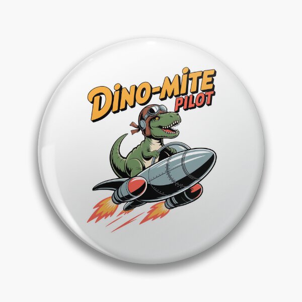 Item preview, Dino-mite Pilot designed and sold by Diesel Drinking Dinosaurs.