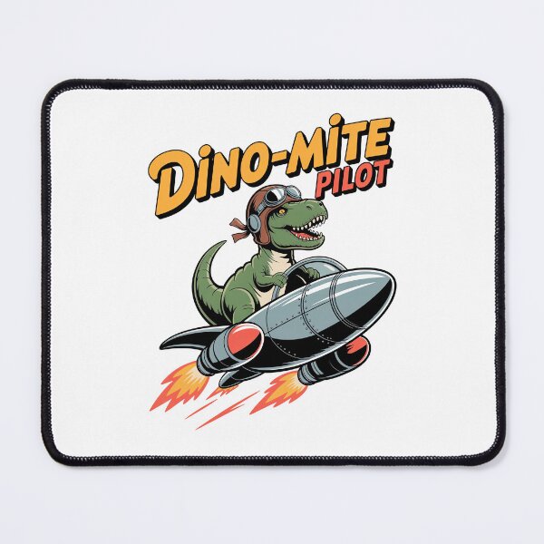 Item preview, Dino-mite Pilot designed and sold by Diesel Drinking Dinosaurs.