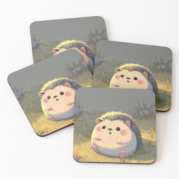 Item preview, Hedgehog sitting on grass designed and sold by TaverneKuna.
