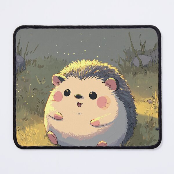 Item preview, Hedgehog sitting on grass designed and sold by TaverneKuna.