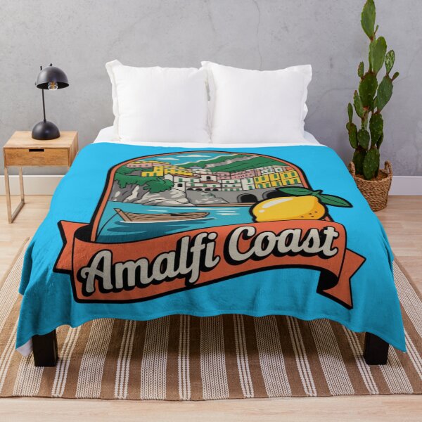Item preview, Amalfi Coast Italy Retro Badge Design designed and sold by Timeless Design.