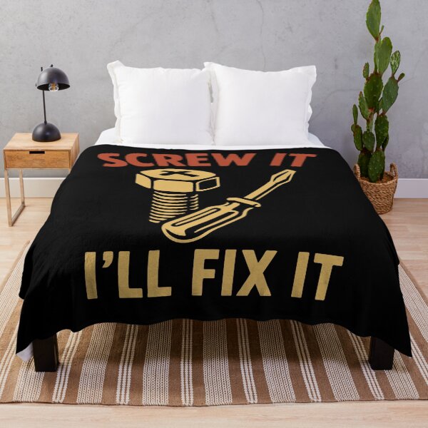 Item preview, Screw It I'll Fix It Garage Mechanic Saying designed and sold by LuminOrb.