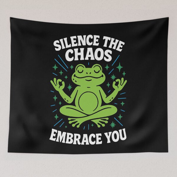 Item preview, Silence The Chaos Embrace You Mindfulness designed and sold by LuminOrb.