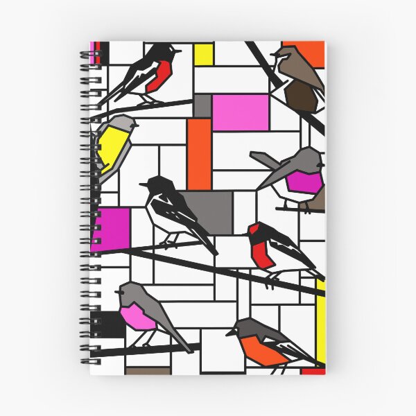Item preview, Mondrian Australian Robins designed and sold by CCArtPrints.