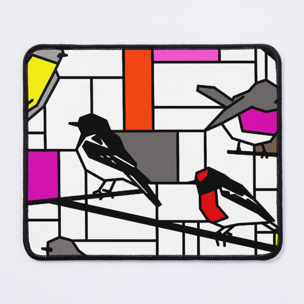 Item preview, Mondrian Australian Robins designed and sold by CCArtPrints.