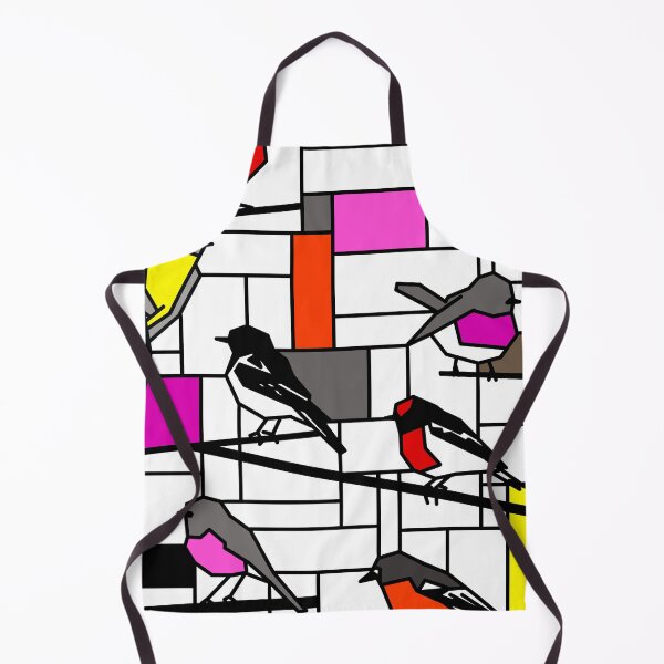 Item preview, Mondrian Australian Robins designed and sold by CCArtPrints.