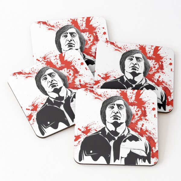 Item preview, Anton Chigurh Blood Splatter Art designed and sold by PaulSchweize.
