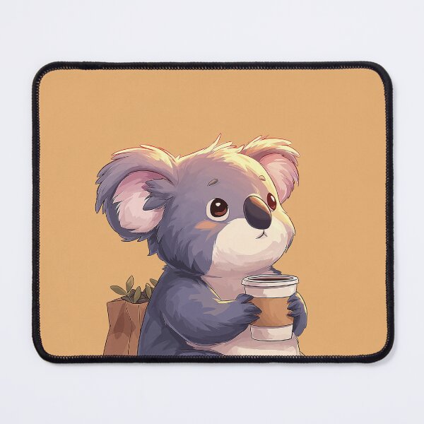 Item preview, Koala drinking coffee designed and sold by TaverneKuna.