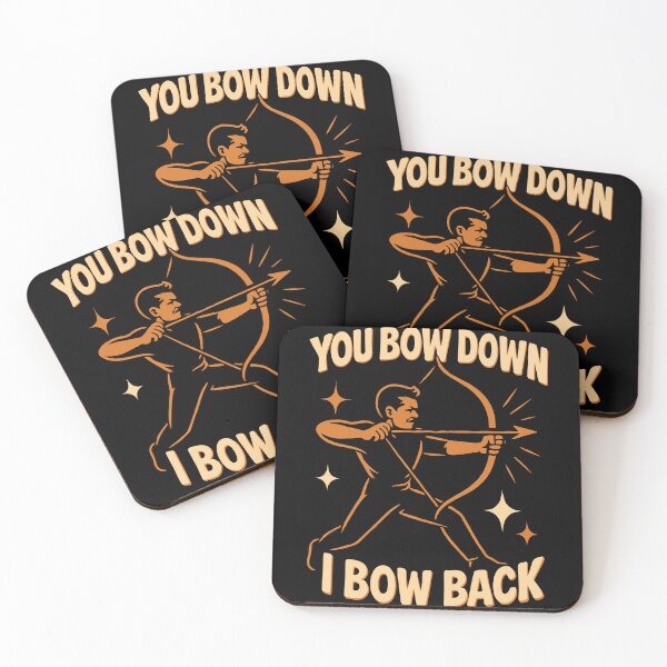 Item preview, You Bow Down I Bow Back Archery Bow Funny Archer designed and sold by LuminOrb.